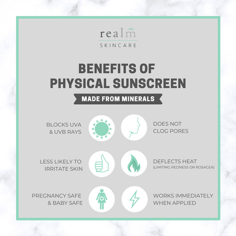 Reflect 45 SPF Physical Sunscreen Benefits
